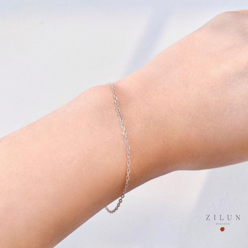 │简约│高质感 • 十字 • 百搭 • 纯银手链 • 抗过敏 可碰水 - 手链/手环 - 纯银 