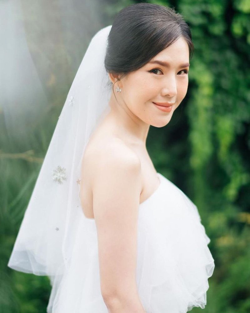 Silver Snowflake Veil - 发饰 - 聚酯纤维 白色