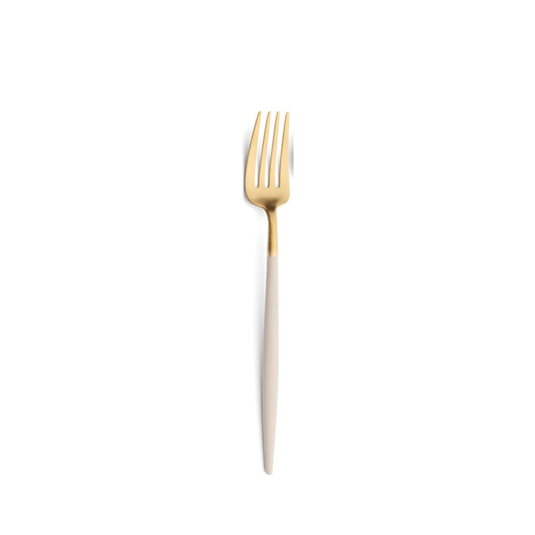 葡萄牙 Cutipol  GOA 奶茶金 21.5CM 主餐叉 - 餐刀/叉/匙组合 - 不锈钢 卡其色