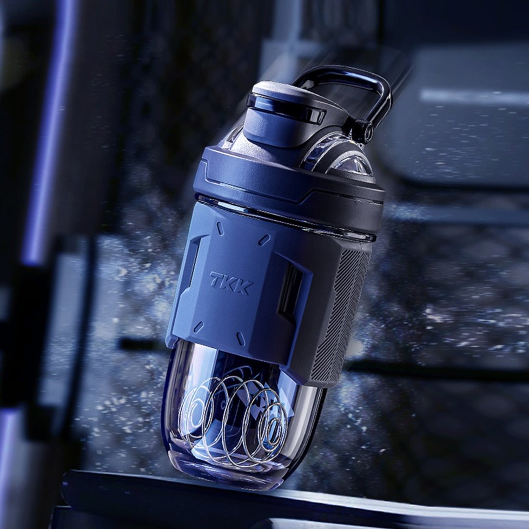 【TKK】美国进口Tritan 专业级T-Max能量摇摇杯 水壶700ML-夜澜黑 - 水瓶/水壶 - 其他材质 黑色