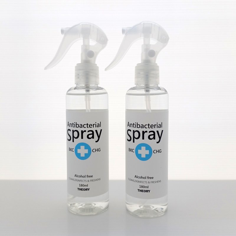 防疫│安心无酒精抗菌喷雾2入。苯扎氯铵+氯己定、双重抗菌配方 - 其他 - 其他材质 白色
