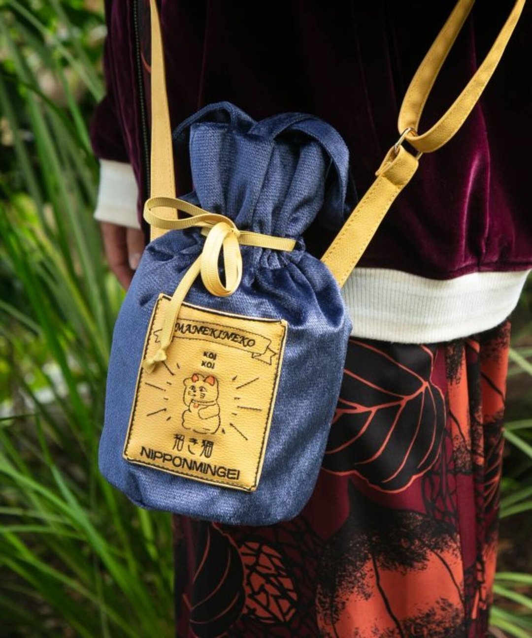 【热门预购】绒布刺绣托特包 小款 (3色) 7CRP5302 - 手提包/手提袋 - 棉 