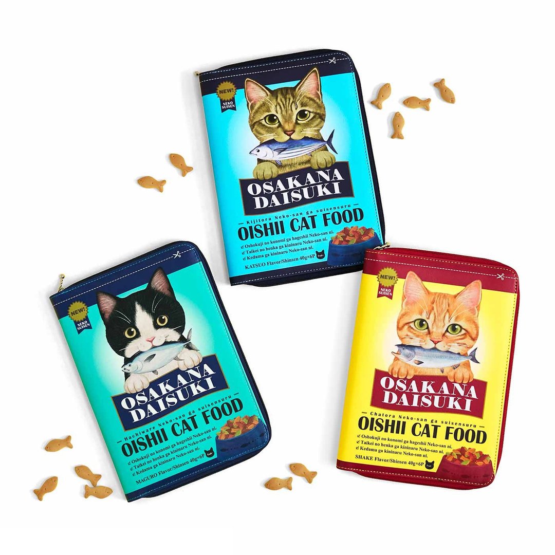 【猫部】美式猫食造型/随身 A4 文件收纳包 - 文件夹/资料夹 - 聚酯纤维 