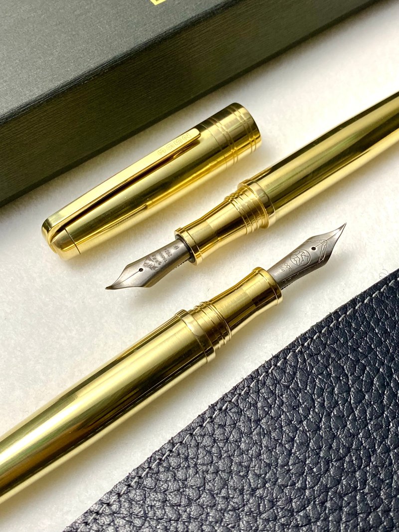 3952老山羊-X800 原味黄铜 经典原味 书法钛尖系列钢笔 - 钢笔 - 其他材质 