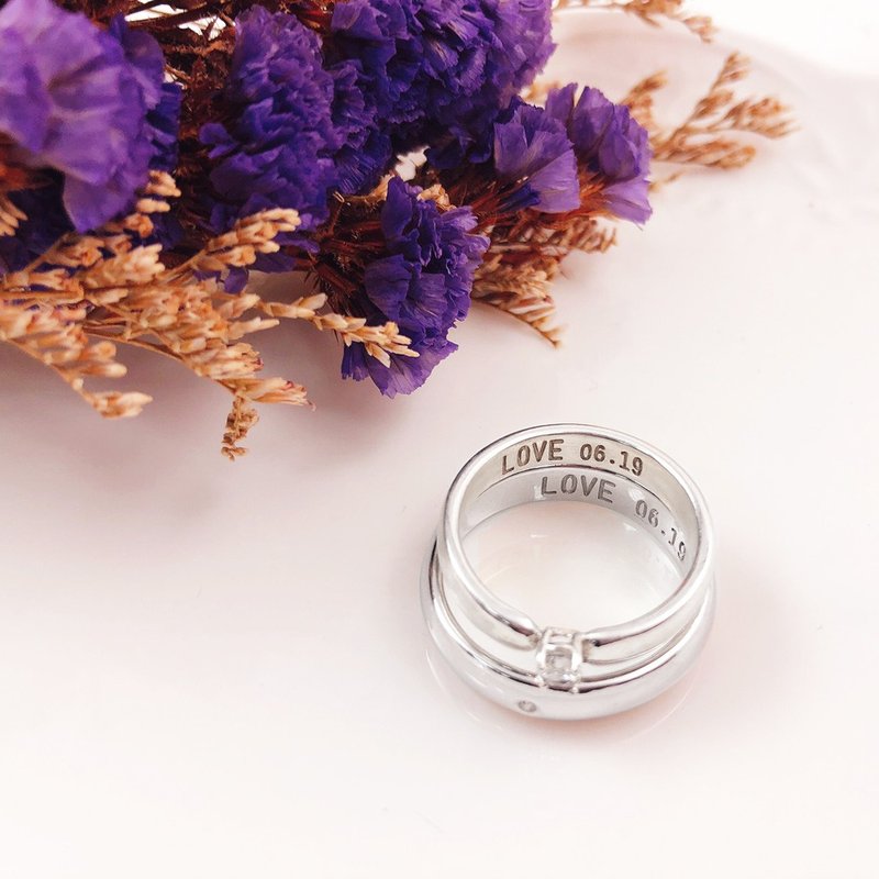 金工课程【相恋絮语银戒】手作对戒/文化币/外语教学可/1人可 - 金工/饰品 - 纯银 