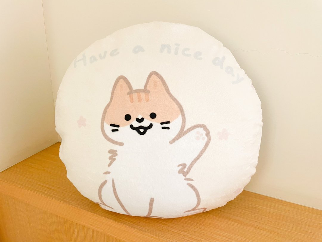 猫猫绒毛抱枕-天天陪伴你 - 枕头/抱枕 - 棉 多色