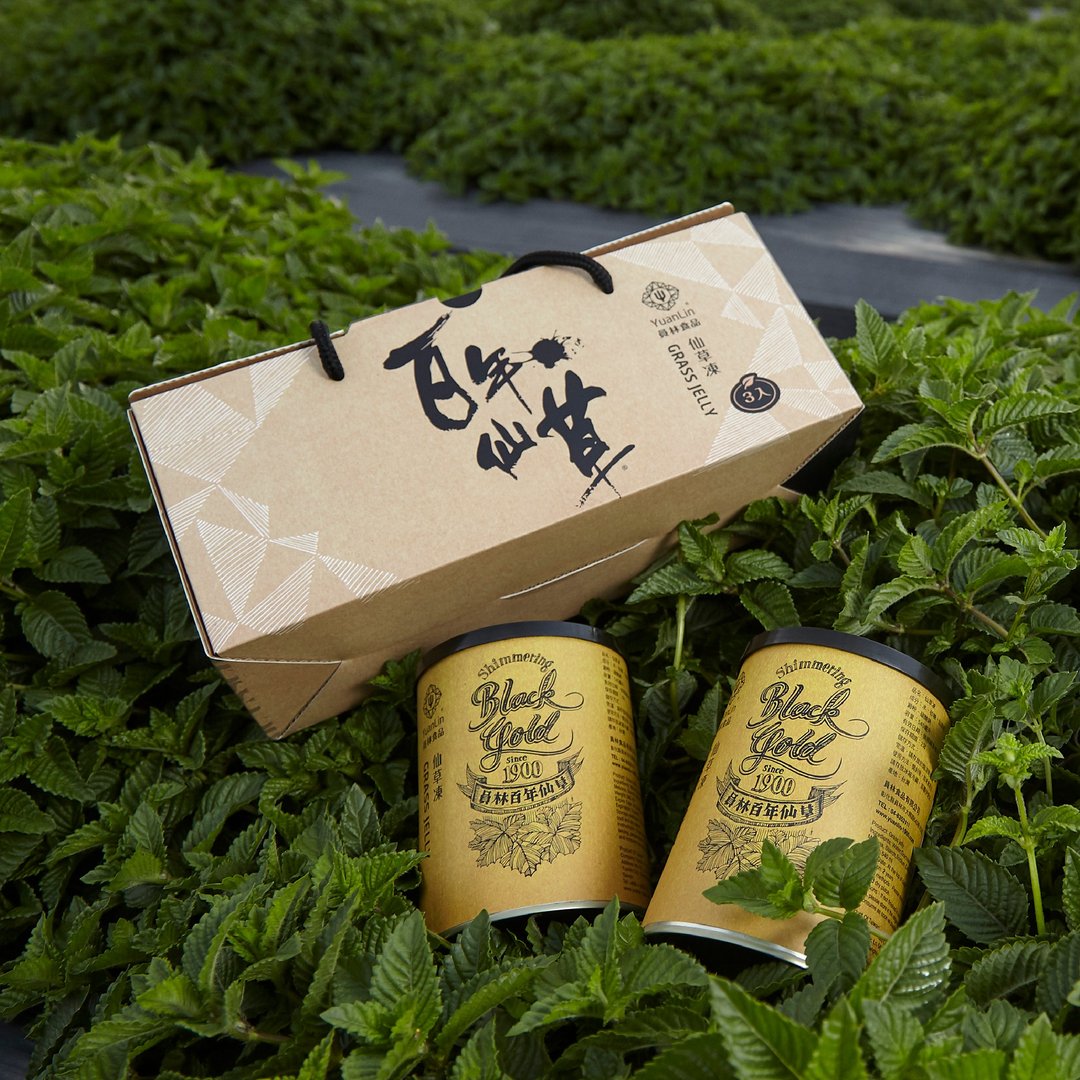 仙草冻礼盒 – 540ml / 3入 - 奶冻/布丁 - 新鲜食材 金色
