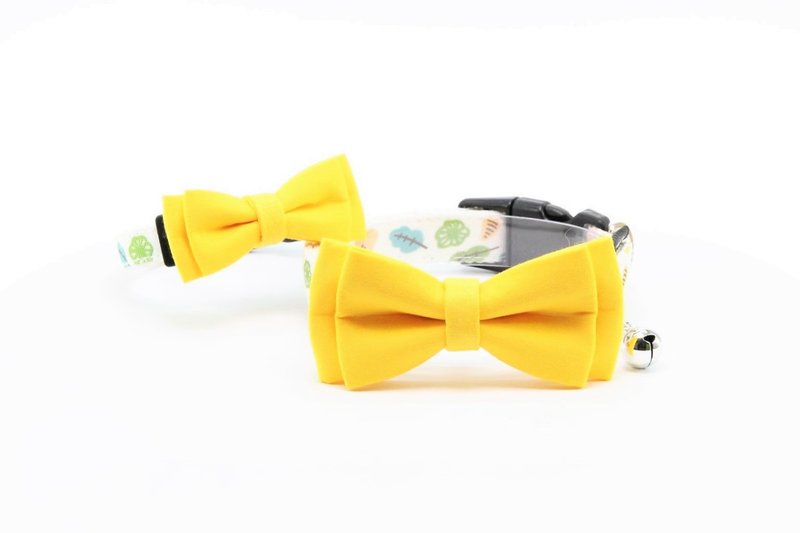 【日式领结颈圈】金丝雀黄 Bowtie - 毛小孩幸福配件 - 项圈/牵绳 - 其他材质 