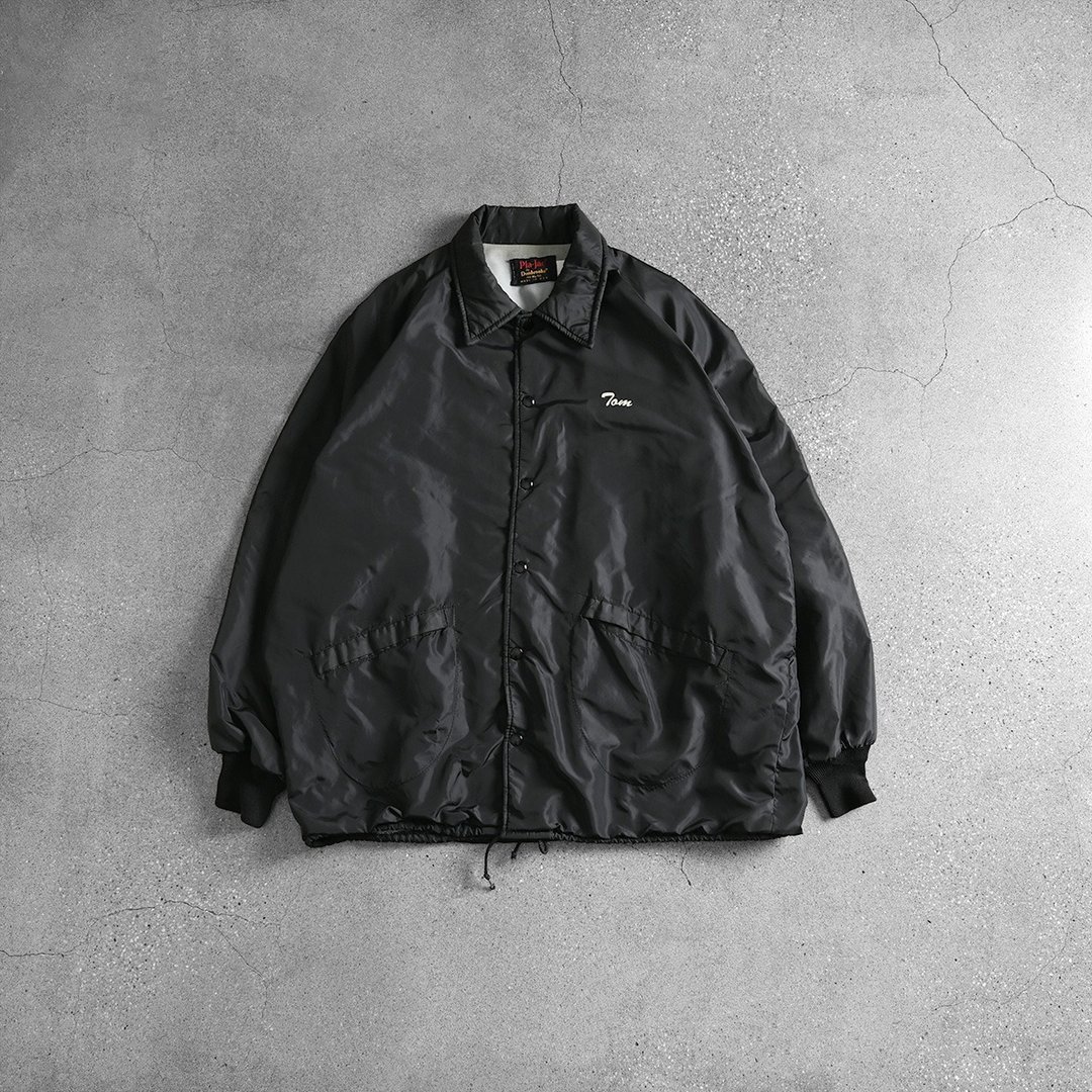 Vintage教练外套 / 古着防风外套、古着外套、拼接撞色、运动外套 - 男装外套 - 其他材质 黑色