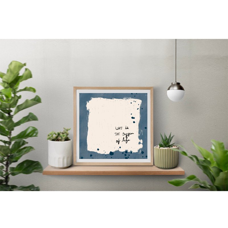 Love is the Oxygen of life / Art print - 画框/相框 - 纸 多色