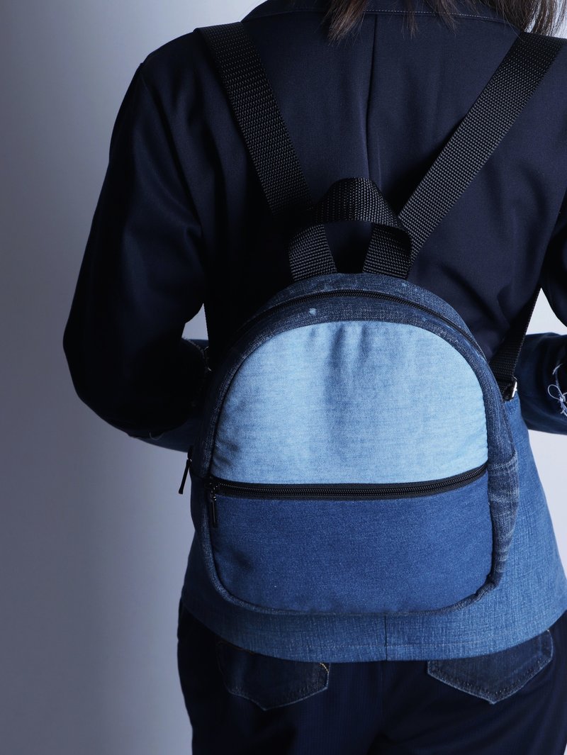 后背小圆包 - 后背包/双肩包 - 棉．麻 