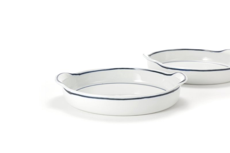 KIMSEOKBINN CERAMIC 圆形手柄盘_大号 - 碗 - 陶 白色