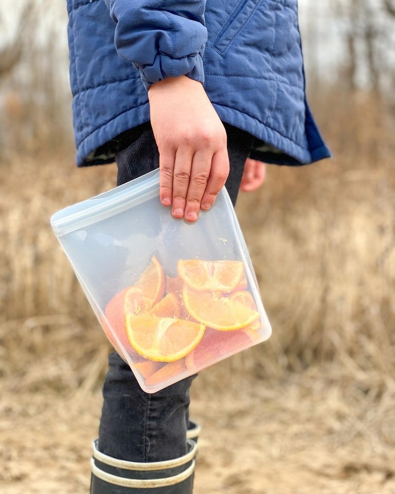 美国W&P白金硅胶密封保鲜袋-小站立 - 厨房用具 - 硅胶 灰色