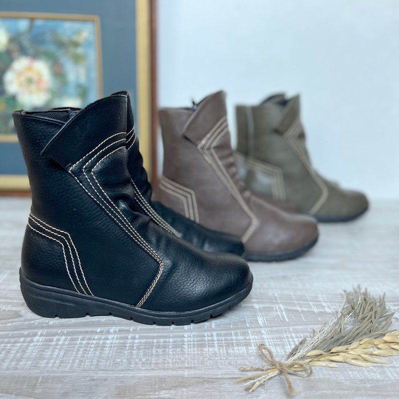 Adult Casual Boots Stitch Shirring Design 8090 - 女款长靴 - 其他材质 多色