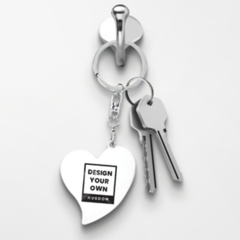 【定制化礼物】多造型金属匙扣│吊饰/钥匙圈/情侣扣/纪念品 - 钥匙链/钥匙包 - 其他金属 银色