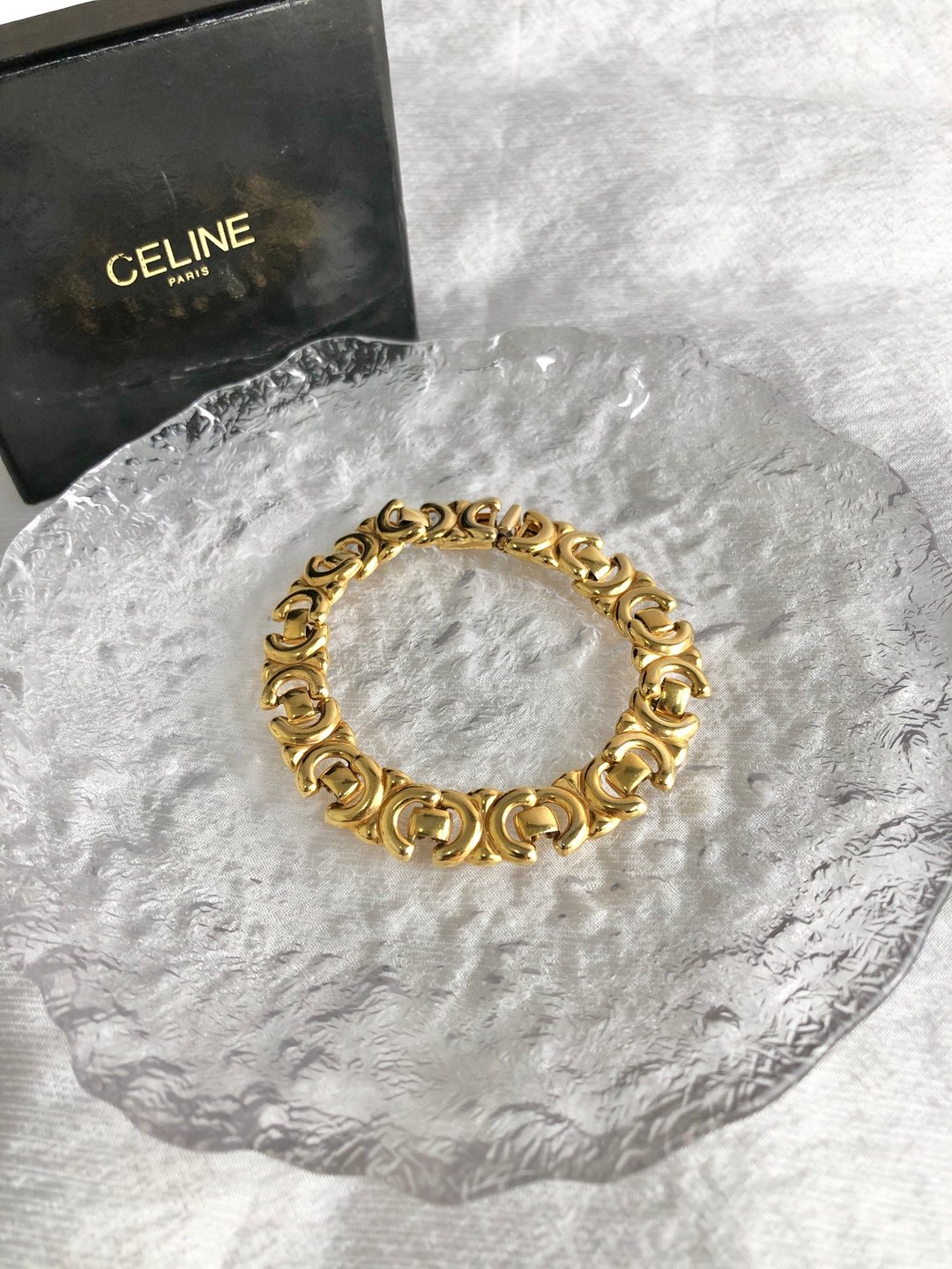 【日本直送 名牌中古包】CELINE 赛琳 手链 金色 徽标 vintage 古着 y86prt - 手链/手环 - 其他材质 金色