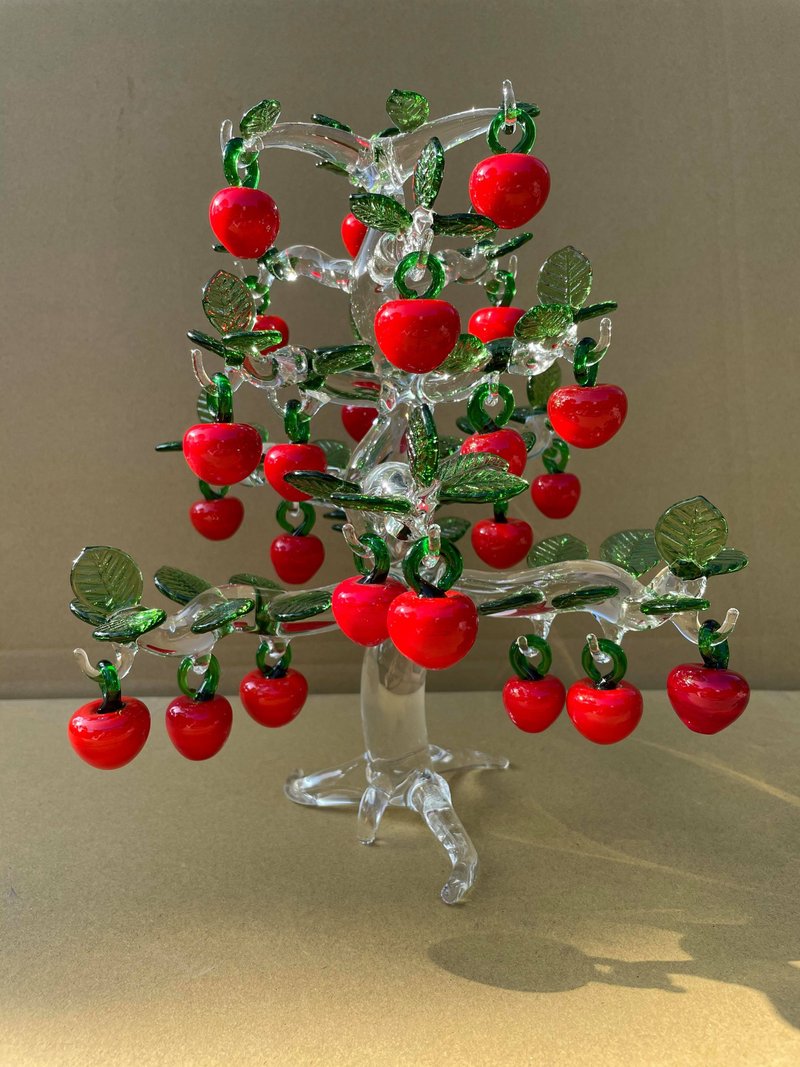 水晶玻璃 橘子 苹果 夜光 发财树 大吉大利 平安 - 摆饰 - 玻璃 