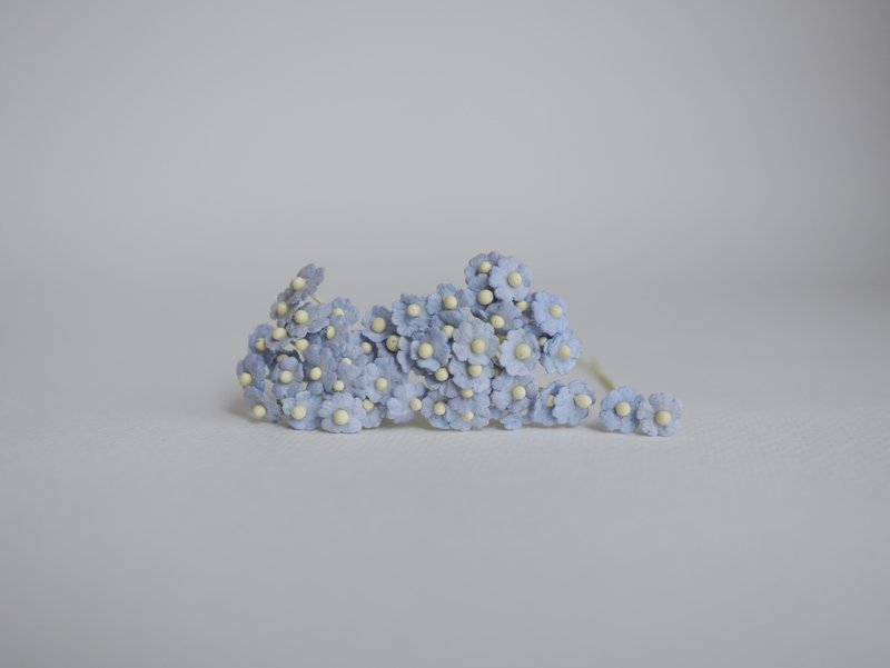 纸花，用品，100 件。加拿大海葵，大小 0.8 厘米，淡蓝色 - 其他 - 纸 蓝色