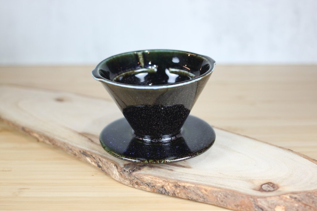 【沐春生活】油滴天目 迷宫咖啡滤杯 单人用 00 号 台湾绿工艺 - 咖啡壶/周边 - 瓷 