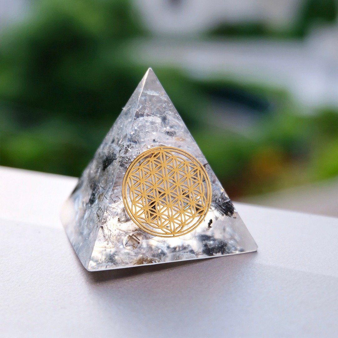 【黑发晶】奥根能量塔Orgonite (6cm/5cm/4cm) - 摆饰 - 水晶 