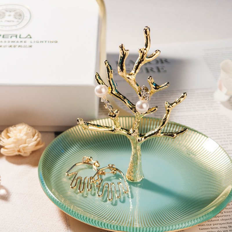 【晨光─饰品盘单入组】收纳盘│蓝色│饰品盘 - 其他 - 玻璃 蓝色