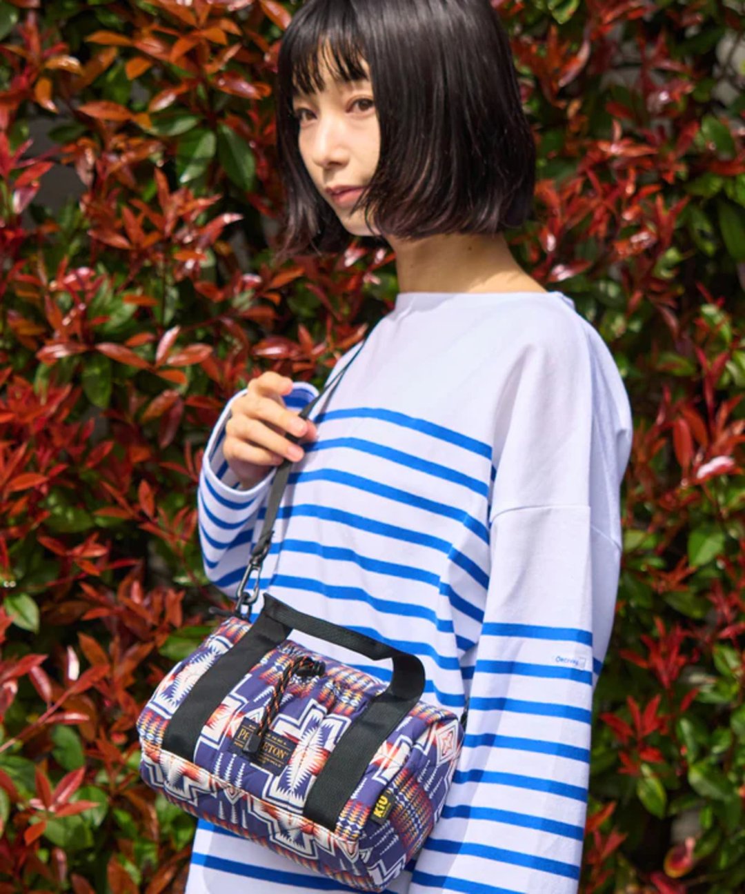 【热门预购】PENDLETON × KiU LMITIED ITEM 迷你波士顿包 K483 - 侧背包/斜挎包 - 其他人造纤维 