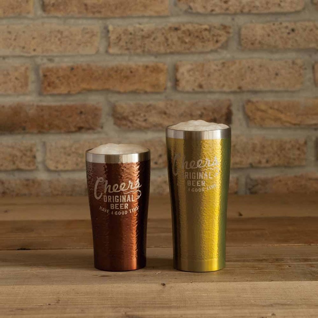 Cheers双层不锈钢啤酒杯 - 咖啡杯/马克杯 - 其他金属 
