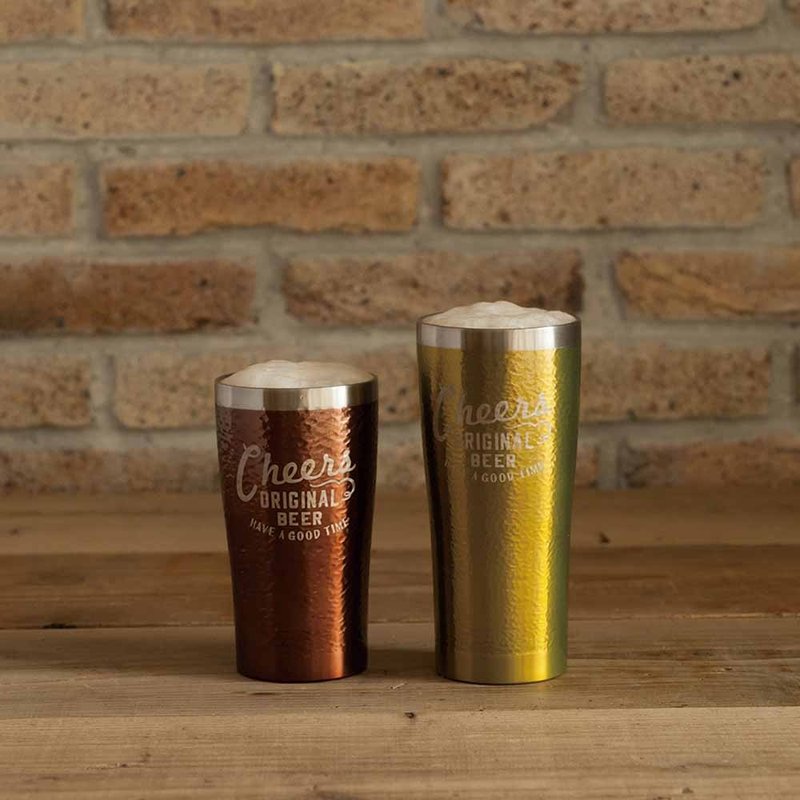 Cheers双层不锈钢啤酒杯 - 咖啡杯/马克杯 - 其他金属 