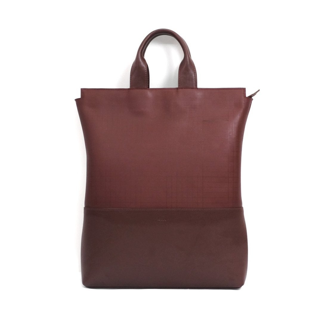 HAN Bag #CUTTING MAT  #RED WINE - 手提包/手提袋 - 橡胶 红色