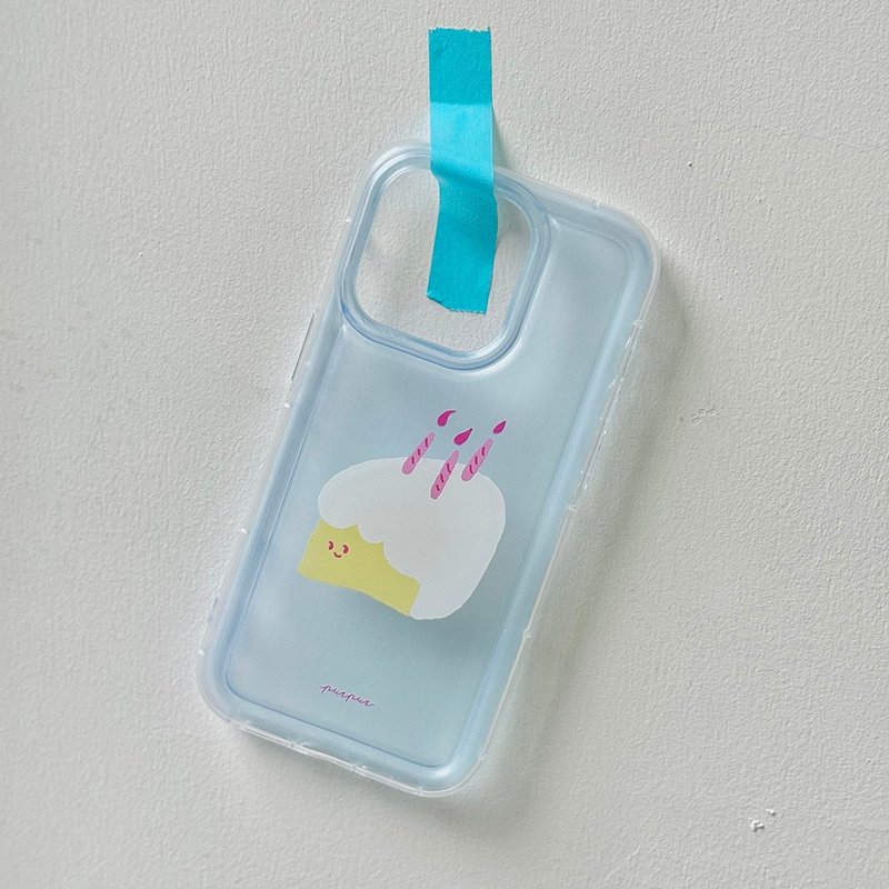 果冻手机壳-生日蛋糕  彩色透明 - 手机壳/手机套 - 塑料 