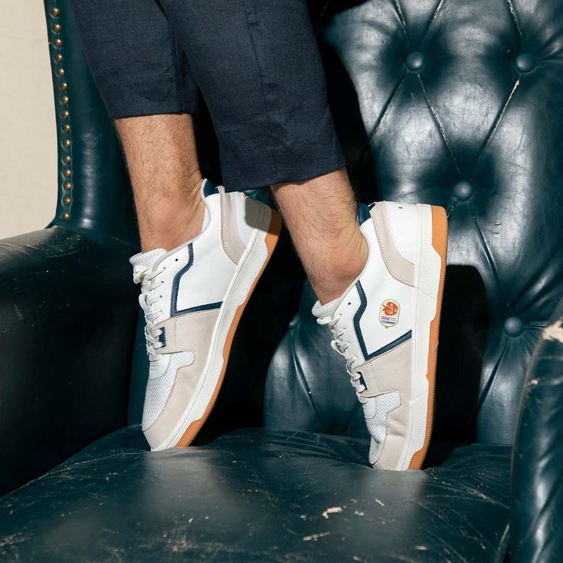 苹果皮革休闲鞋 - 男装 - 男款休闲鞋 - 环保材料 白色