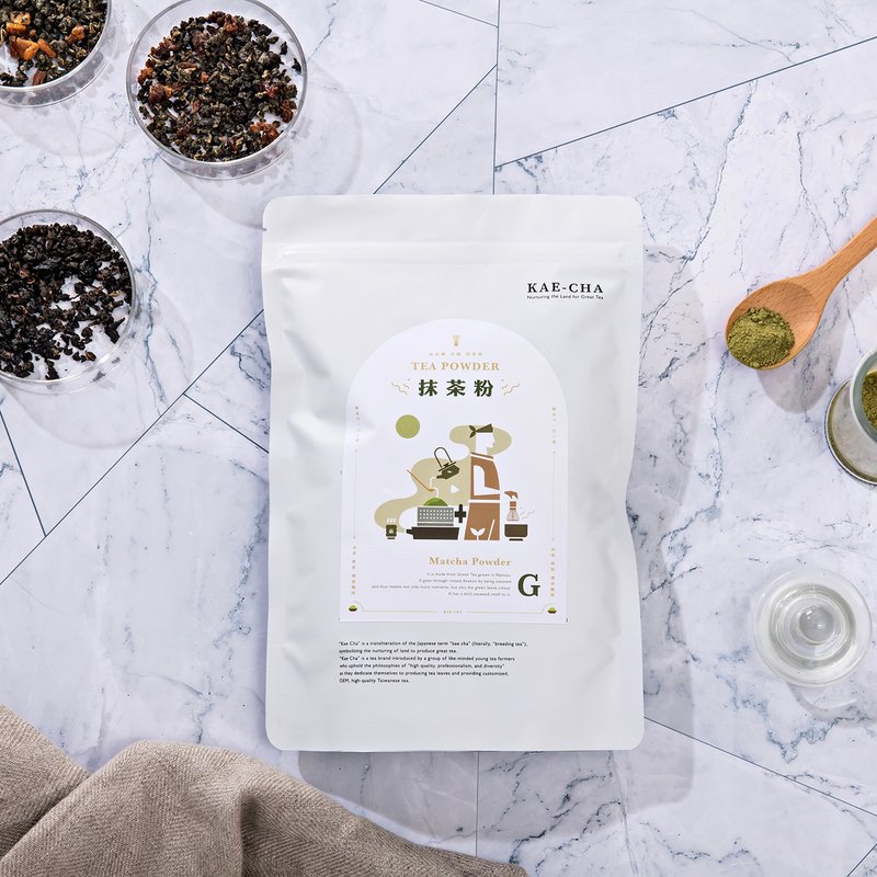 无糖抹茶粉500g- 可烘焙、冲调抹茶粉 - 茶 - 新鲜食材 白色