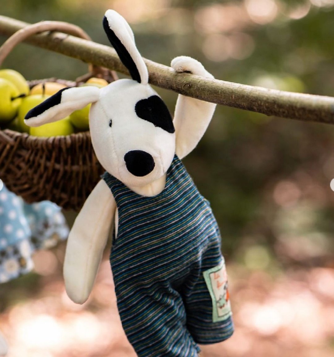 法国 Moulin Roty 安抚娃娃 - 小狗朱利斯 (春夏) 30cm - 玩具/玩偶 - 聚酯纤维 多色