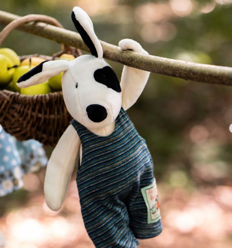 法国 Moulin Roty 安抚娃娃-小狗朱利斯(春夏) 30cm - 玩具/玩偶 - 聚酯纤维 多色