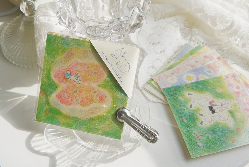 小毛驴与我 閃閃發光的明信片 生日卡 禮物卡 9张入 - 卡片/明信片 - 纸 多色