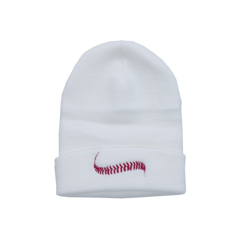 Baseball ball embroidery beanie Tcollector - 帽子 - 压克力 白色