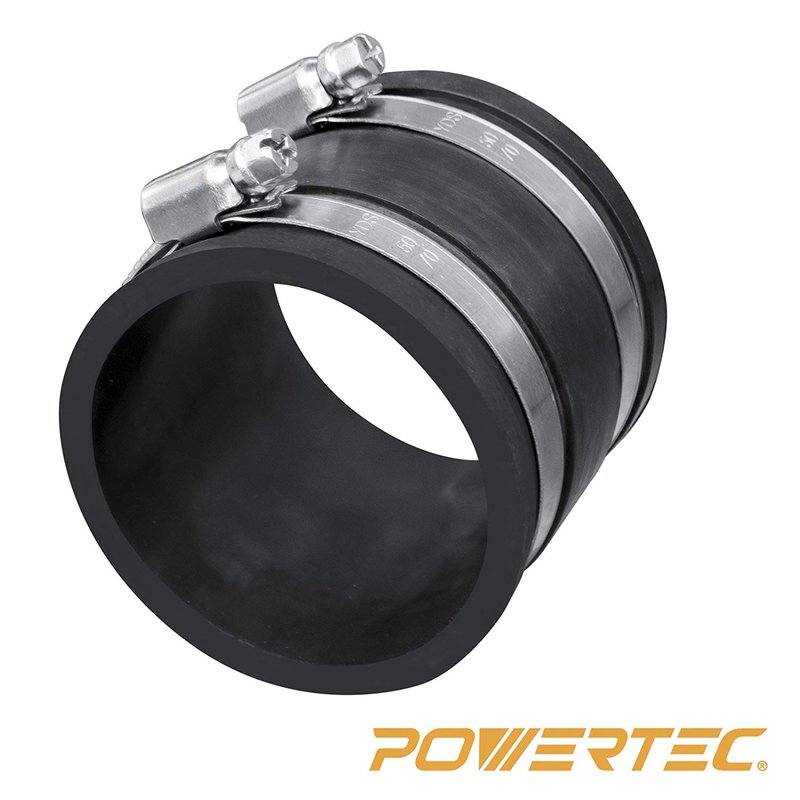POWERTEC 集尘转接口 4寸 附管夹 - 其他 - 其他材质 
