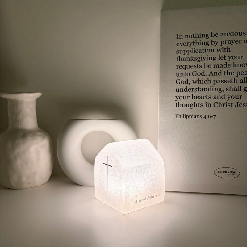 JIN CHA GOD-矿石触碰夜灯礼盒 God is good all the time - 摆饰 - 玉石 