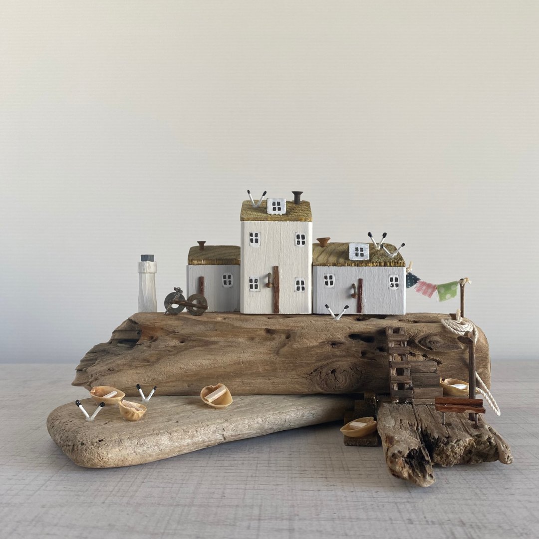 Driftwood Interior-The Sound of the Sea and Seagulls-W381(C)-Cornwall-England - 摆饰 - 木头 