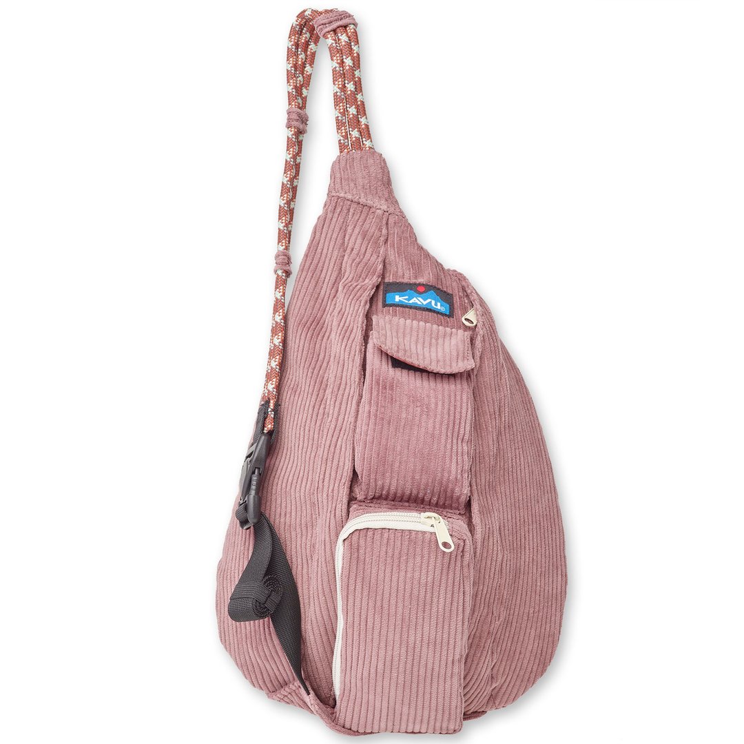 【西雅图 KAVU】Mini Rope Cord休闲粒绒肩背包 莱姆葡萄干 #9218 - 侧背包/斜挎包 - 其他人造纤维 蓝色