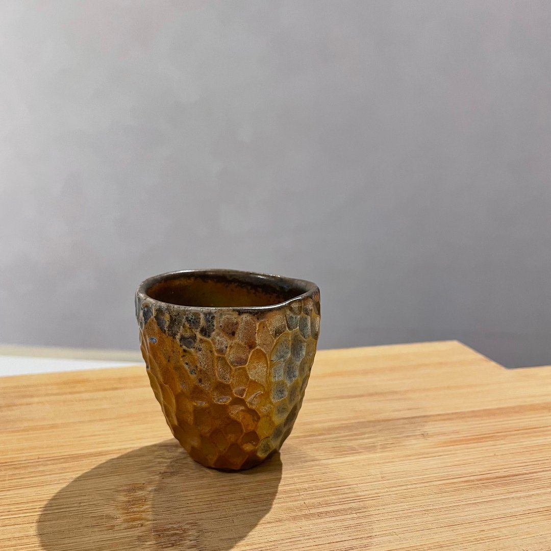 云泥 | 陶瓷 | 柴烧小茶杯 - 茶具/茶杯 - 陶 咖啡色