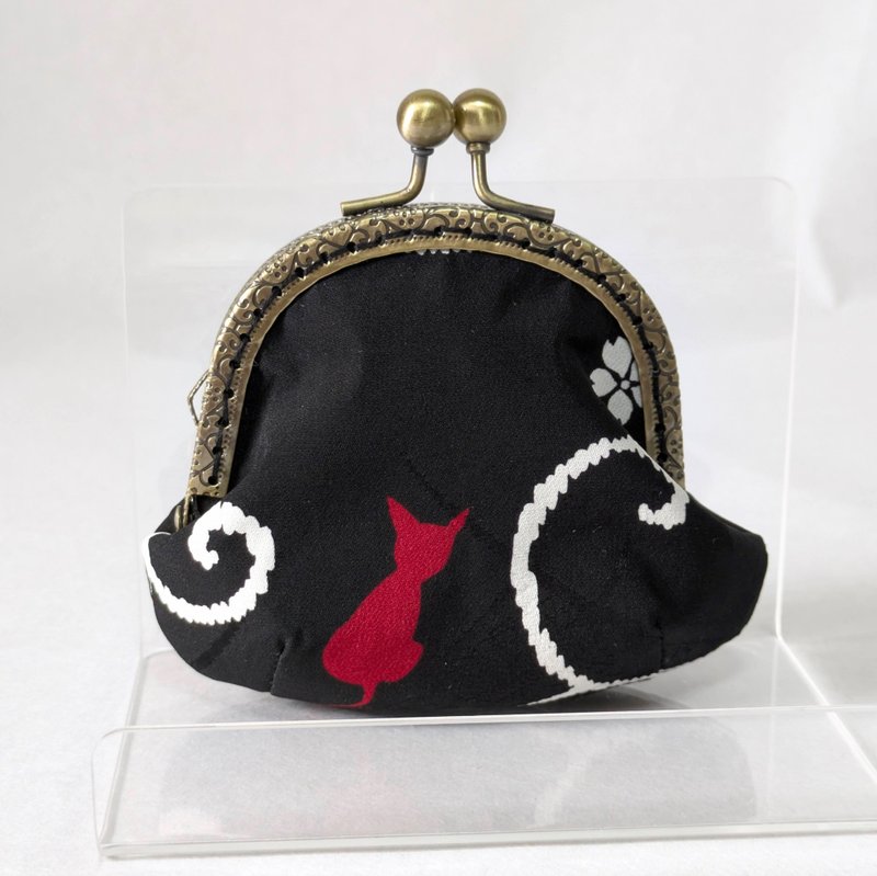 和服布料制成的零钱包 - 零钱包 - 其他材质 黑色