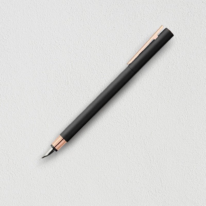 【Faber-Castell】NEO Slim 黑沙袖珍帝黄金钢笔-EF尖 免费刻字 - 钢笔 - 树脂 黑色