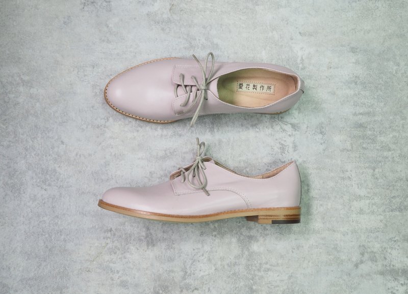 爱花德比鞋-PPPink - 女款休闲鞋 - 真皮 粉红色