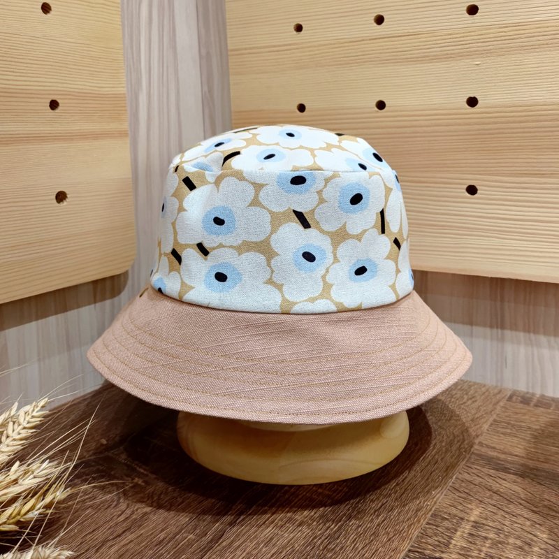 小牛村 手工帽 遮阳帽 渔夫帽 卡其 现货 / 日系百花 - 帽子 - 棉．麻 卡其色