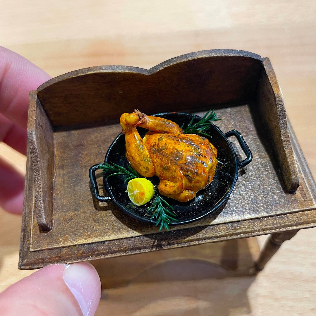 袖珍 Miniature 1:12 法式料理 餐盘组 - 摆饰 - 其他材质 