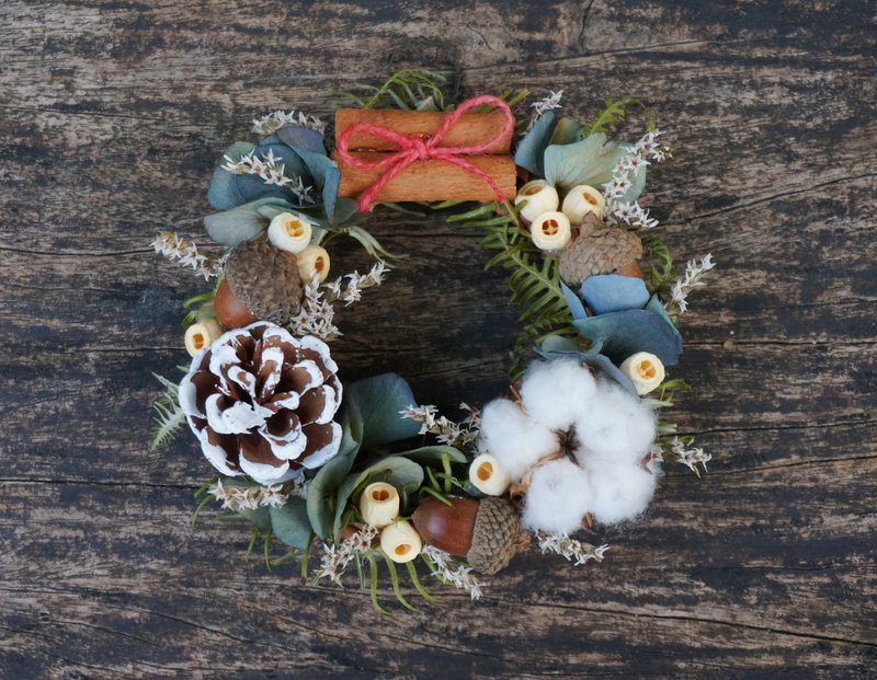 耶诞绿果花圈 圣诞, 花圈, 干燥花, 花, 礼物 - 干燥花/捧花 - 植物．花 绿色