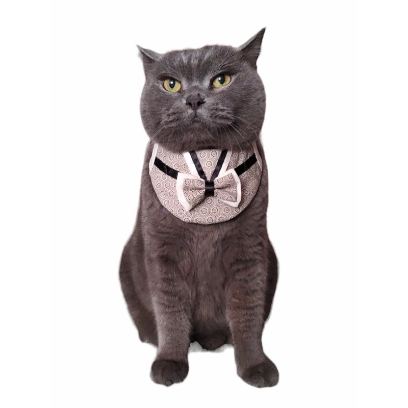 日式领围 - 龟甲纹花布 - 衣/帽 - 棉．麻 卡其色