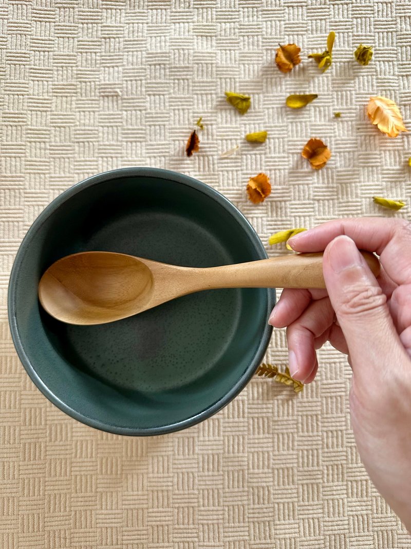 kaeng | 木勺子 | 柚木勺子 | 木汤勺 - 餐刀/叉/匙组合 - 木头 咖啡色
