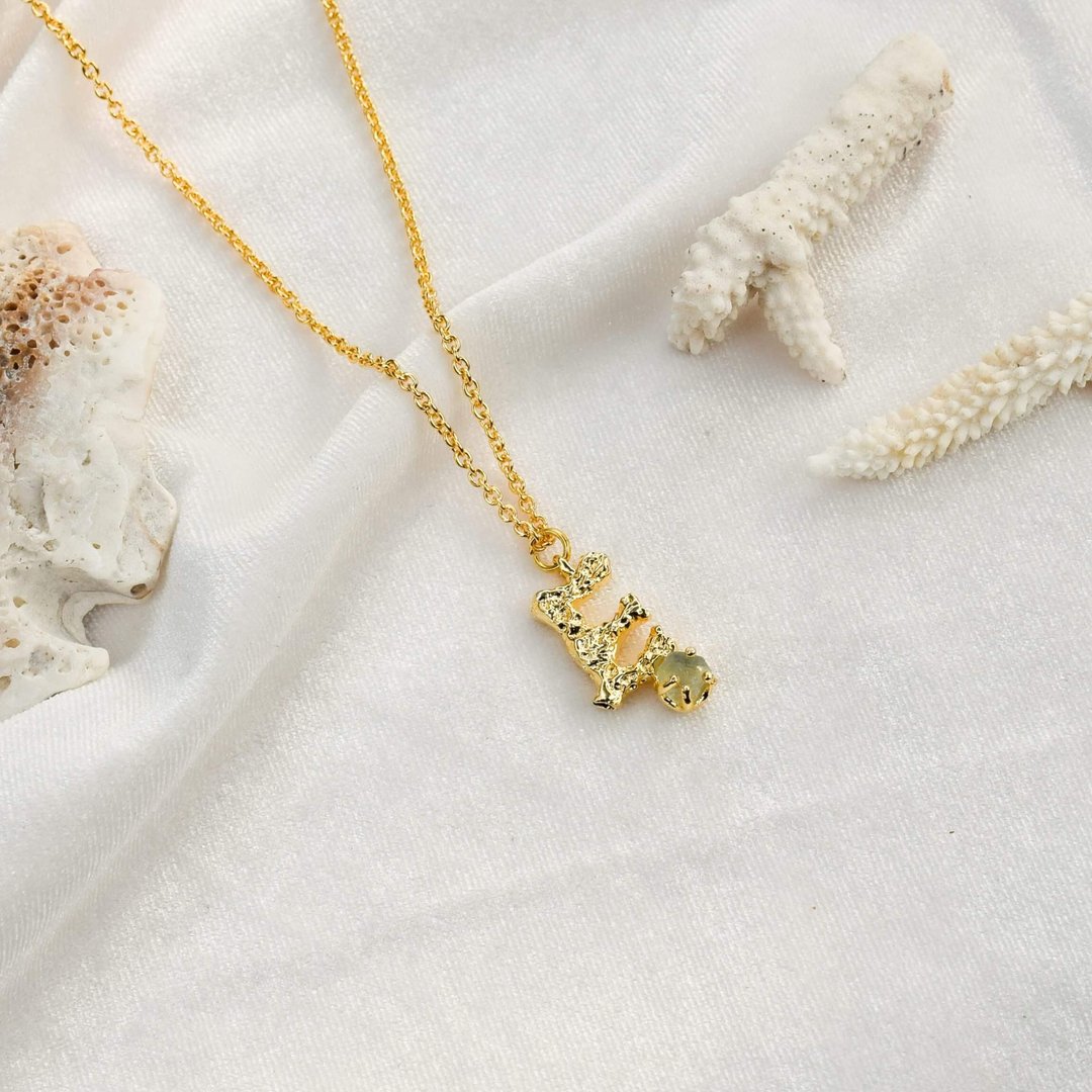 Alphabet pendant E letter - 项链 - 铜/黄铜 